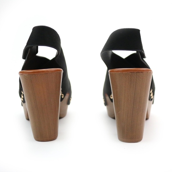 Qupid Farris Black Suede Platform Heels NEW! - Picture 5 of 8